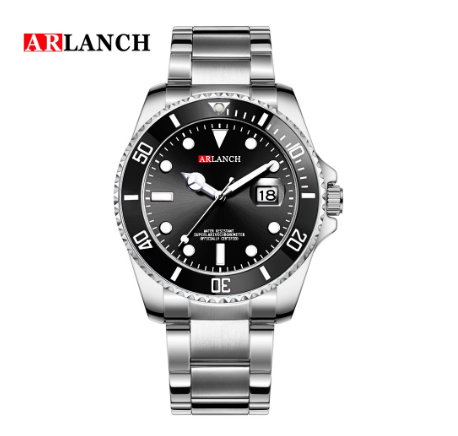 ARLANCH Watch for men Quartz Watch Waterproof Luminous Calendar Stainless Steel Strap AR-306 7