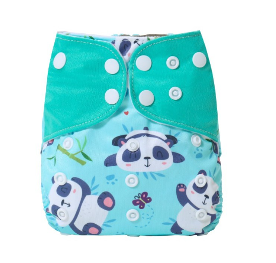 Reusable Waterproof Diaper With Single Size Print D12