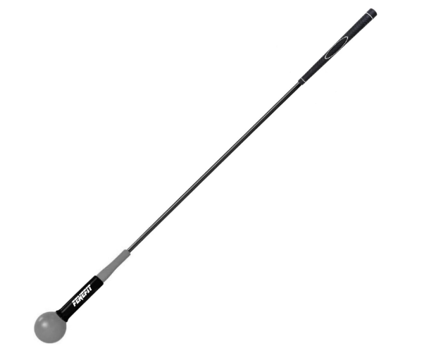 Golf Swing Trainer, FENEFIT Golf Swing Stick Lag Trainer - Swing Training aid for Golf Training and Golf Warmup Practice Stick fit Men Women, Sliver/Black