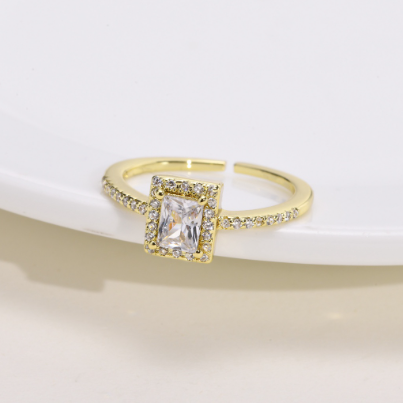 Adjustable Ring Geometric Gold Rings for Women