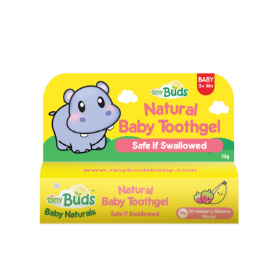 Tiny Buds Stage 1 Mini Banana toothgel  Strawberry Banana Flavor 10g