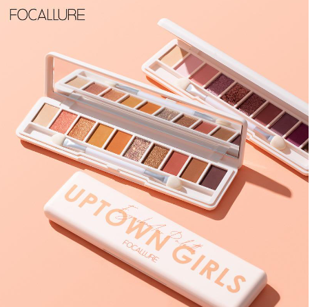 Focallure Uptown Girls 10 Shades 4 Textures Eye Shadow Palette