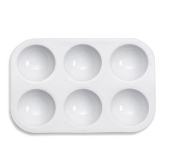 Paint Palette - 6 Well  Arts & Crafts