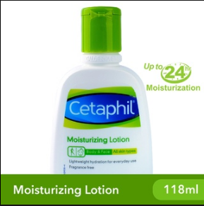 Cetaphil Moisturizing Lotion 118ml (For Dry and Sensitive Skin / Long-Lasting Hydration for Body)