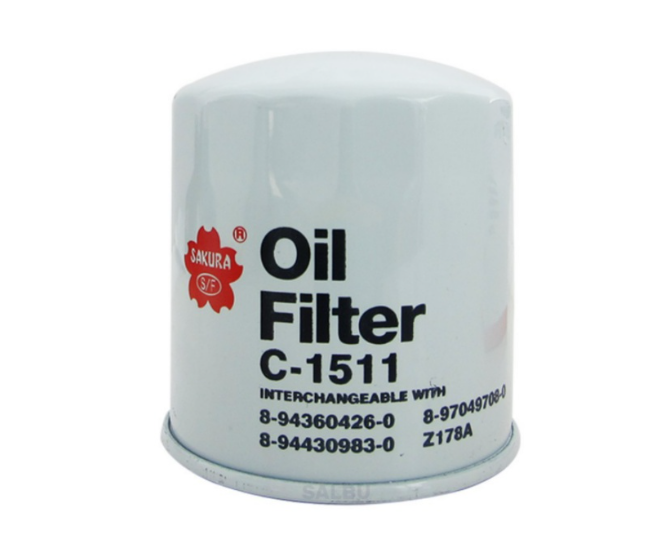 Sakura Oil Filter for Isuzu 4JA1, 4JB1 (C1511)