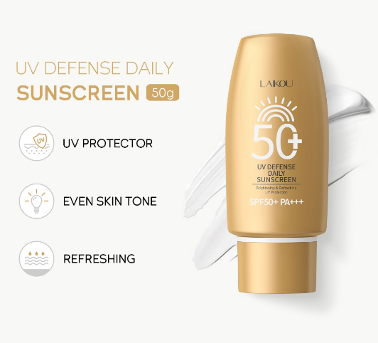 LAIKOU Whitening Face Body Sunscreen SPF50 PA+++ Sunblock Suncream Anti UV 50g