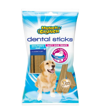 Munch & Crunch Dental Sticks Tasty Dog Treats 180g