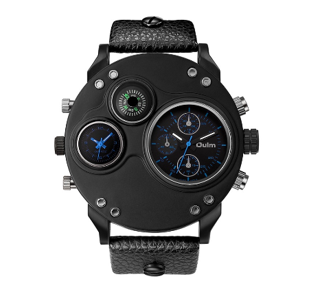 Oulm Men's Watch Sports Compass Men's Watch HP3741 BLUE
