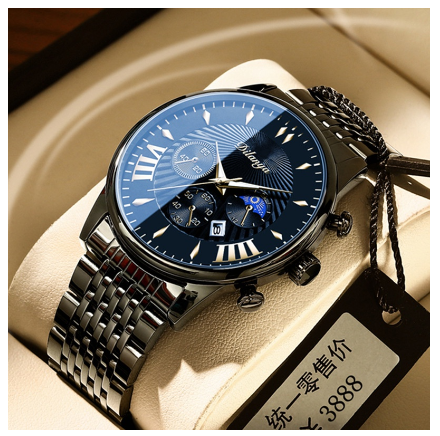 Original Luxury Fashion Business Trend Leisure Sports Stainless Steel Men's Watch M2