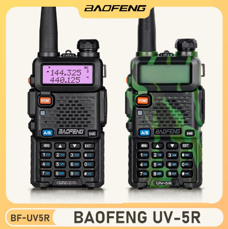 Baofeng UV-5R Two-Way Radio 8W 128CH Portable Walkie Talkie Dual Band UHF/VHF Radio 5km Long Range