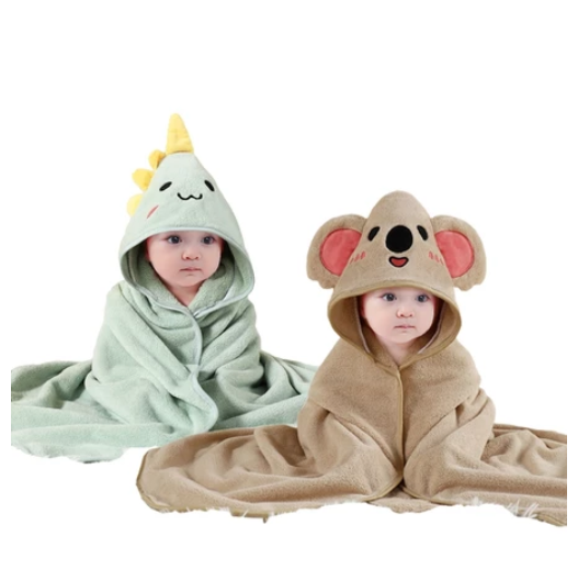 Buy 1 Take 1 2PCS Hooded Baby Blanket Baby Bath Towel Baby Towel Swaddle Kulambo Pranela SET20