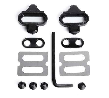 MTB Cleats Pedals ZERAY ZP-108S Clipless Pedals Cycling Road Bike Self-locking SPD Mini Bike Self-locking Pedal Cleats Set Steel Pedal