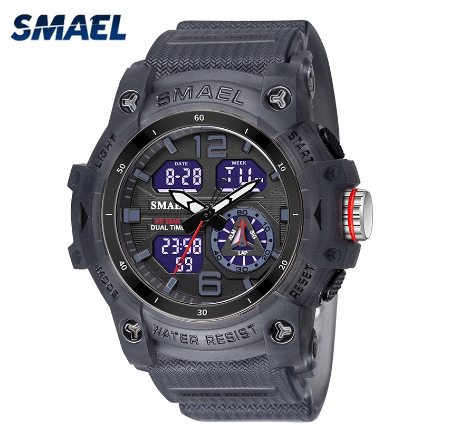 Original Luxury Fashion Luminous Men's Watch Waterproof Casual Quartz Electronic Sports Men's Watch BLACK