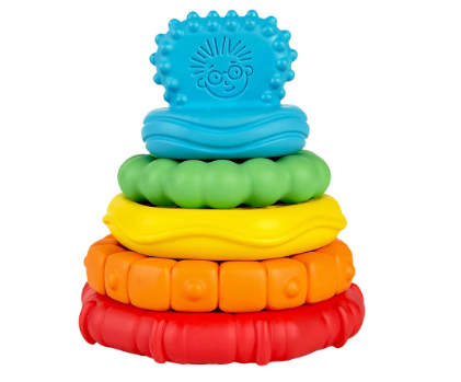 Kids II Baby Einstei Stack & Teethe Multi-Textured Teether