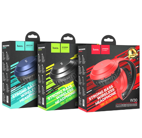 HOCO W30 Universal Foldable Headphones Bluetooth 5.0 Noise Cancelling Headset Support Tf Card With Mic