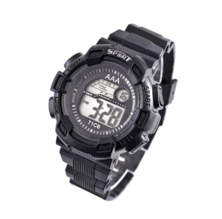 Digital Watch Sport Unisex Water Resistant Rubber