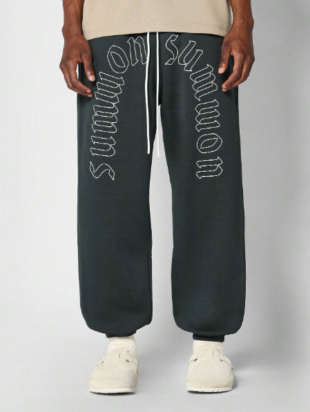 SUMWON 90s Jogger Pant With Front Graphic