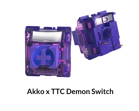 Akko x TTC Demon Switches Princess Switch 3-pins Hot-swappable Custom DIY for Mechanical Keyboard (10pc)