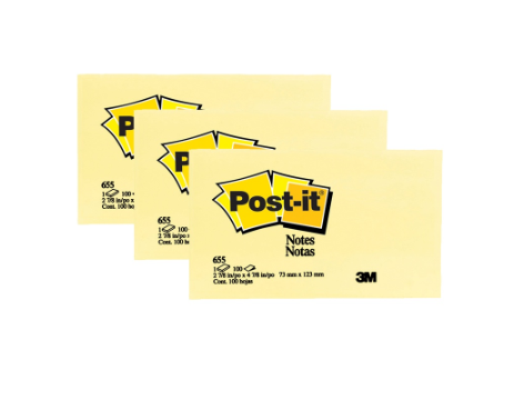 Post It Yellow 3x5in (Pack of 3)