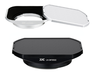 JJC LH-JXF35SII Square Metal Lens Hood Replace LH-XF35-2 for Fuji Fujifilm Fujinon XF 23mm F2 R WR and XF 35mm F2 R WR and XC 35mm