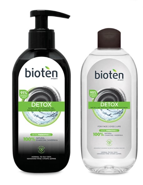 Bioten Detox Bundle Cleansing Gel 200ml & Micellar Water 400ml
