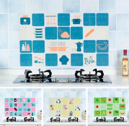 Waterproof And Oil-Proof Kitchen Sticker On The Wall