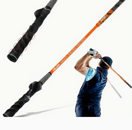 1pc Double Grip Golf Swing Trainer, Improve Flexibility, Tempo, Rhythm, Balance And Strength, Swing Correction Grip For Chipping, Driving And Hitting
