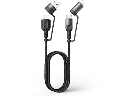 Mcdodo 4 in 1 60W PD Charging Cables USB/Type-C/iP data cable fast charging Multi-function charging cable CA-807