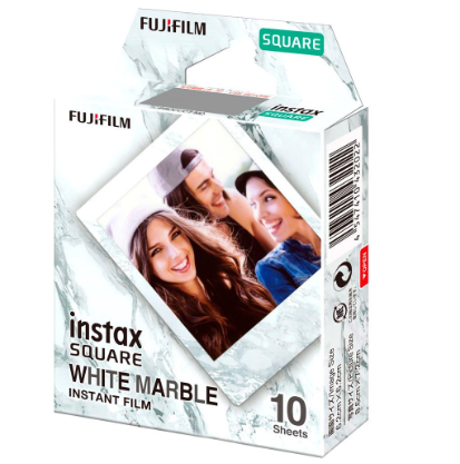 Fujifilm Instax Square White Marble Film 10 Sheets for Instax Square Instant Camera