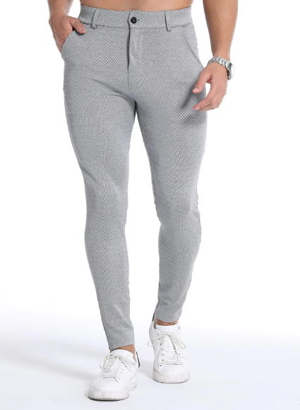 Men Slant Pocket Skinny Pants