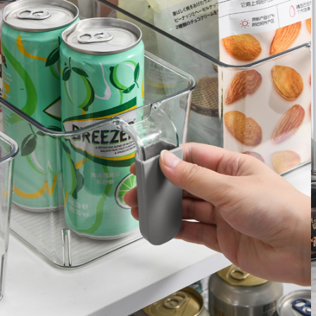 LOCAUPIN Multifunctional Kitchen Organizer Refrigerator Home Storage Basket Bin with Handle