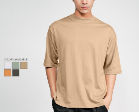 Cotton Oversized Round Neck Shirt For Men Plain T-shirt Tops For Women Top Plus Size 2022