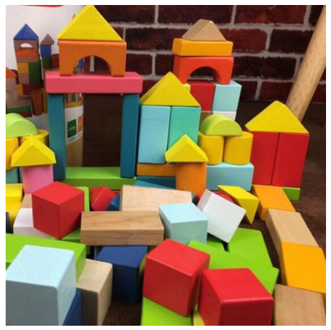 Kid’s Puzzle Early Education Wooden Particles Assembled Children's Building Blocks Baby Wooden Toys