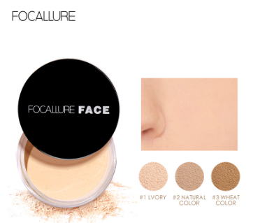 FOCALLURE 3 Colors Loose Setting Powder Oil Control Smooth Oily-Free Long-Lasting Face Makeup