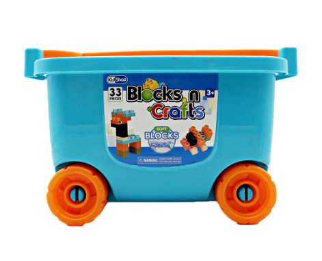 KidShop Blocks 'n Crafts Blue 33 pcs Building Sets
