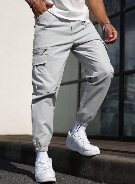 Manfinity LEGND Multi-Pockets Cargo Jogger Pants, Casual & Trendy