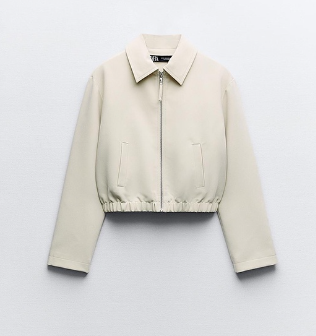 ZARA New Women's Shirt Style Bomber Jacket