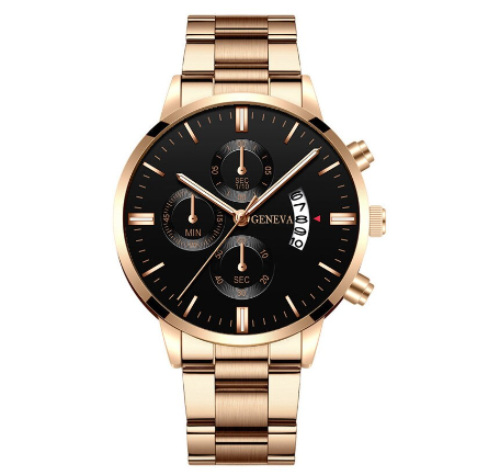 GENEVA Luxury gold Men's Fashion Watches Men's Automatic Date Analog Wrist Watches for men Waterproof Casual Sports Clock M3
