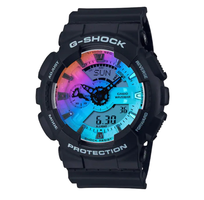 Casio G-Shock Basic Black Resin Digital Watch For Men CGA-110SR-1ADR