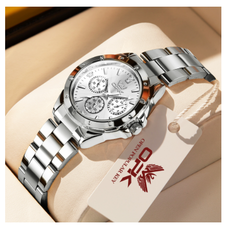 OPK Watch For Women Water Proof Original Stainless Steel With Box Fashion Luminous Calendar Quartz Ladies Watch