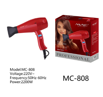 MAC Styler Professional Salon Hair Dryer Mac Blower MC 808 2200W