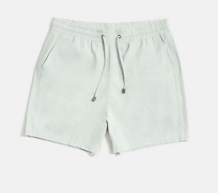 Straightforward Linen Blend Drawstring Summer Short