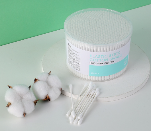 Miniso Plastic Stick Cotton Swabs Soft Ear Buds (500 Pcs)