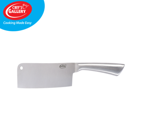 Chef's Gallery Cleaver Knife Inox Stainless Steel No Welded parts for maximum durability CG151-0B