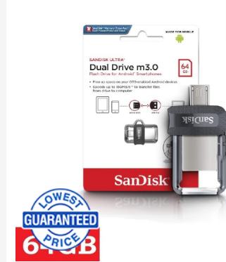Sandisk SDDD3 64GB Ultra Drive M3.0 USB 3.0 Black