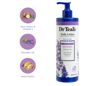 Dr Teal's Soothing Lavender Body Lotion Pain Relief Essential 180Z