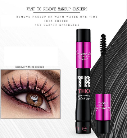 Lameila Mascara Black Eyelash Eye Makeup Lash Curling Wand Cosmetic Waterproof Eye Lashes Extension