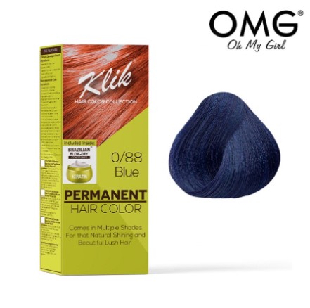 KLIK Permanent Hair Color Cream 60ML - 0.88 Blue