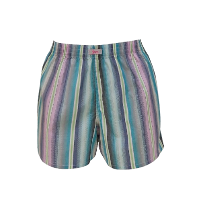 Fem by Hanford Ladies Women 100% Premium Cotton Woven Comfy Sleep Lounge Boxer Shorts Stripe FW2 1pc