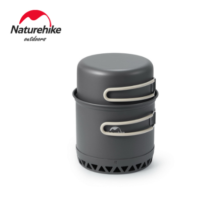 Naturehike Solo Set Pot Portable Outdoor Camping Lightweight Kitchenware Pot With Non Stick Frying Pan